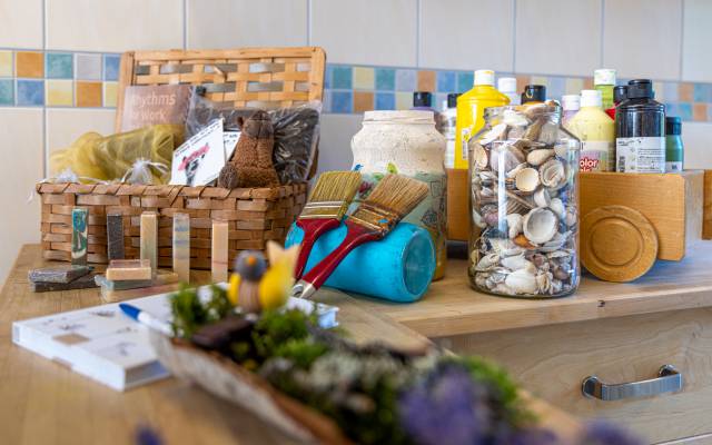 Kreativwerkstatt Pinsel Muscheln