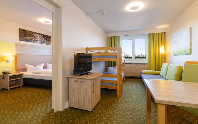 Family room with bunk bed
